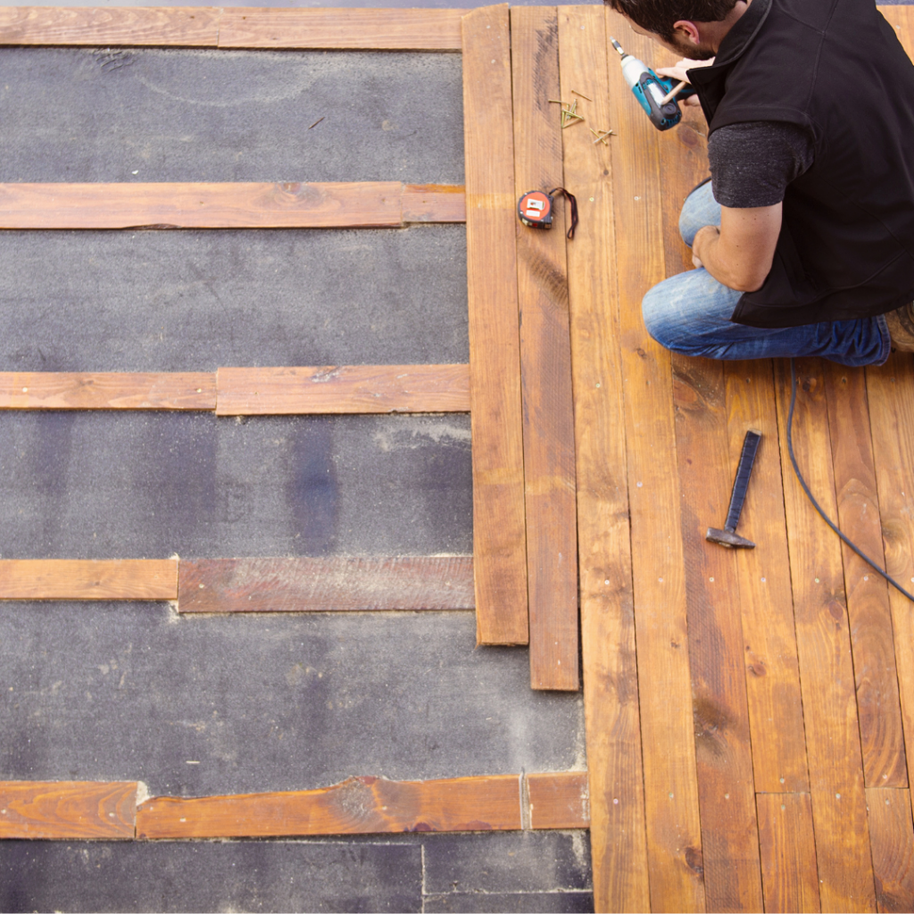 Pose parquet clouée