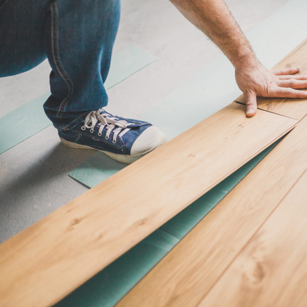 Pose de parquet flottant